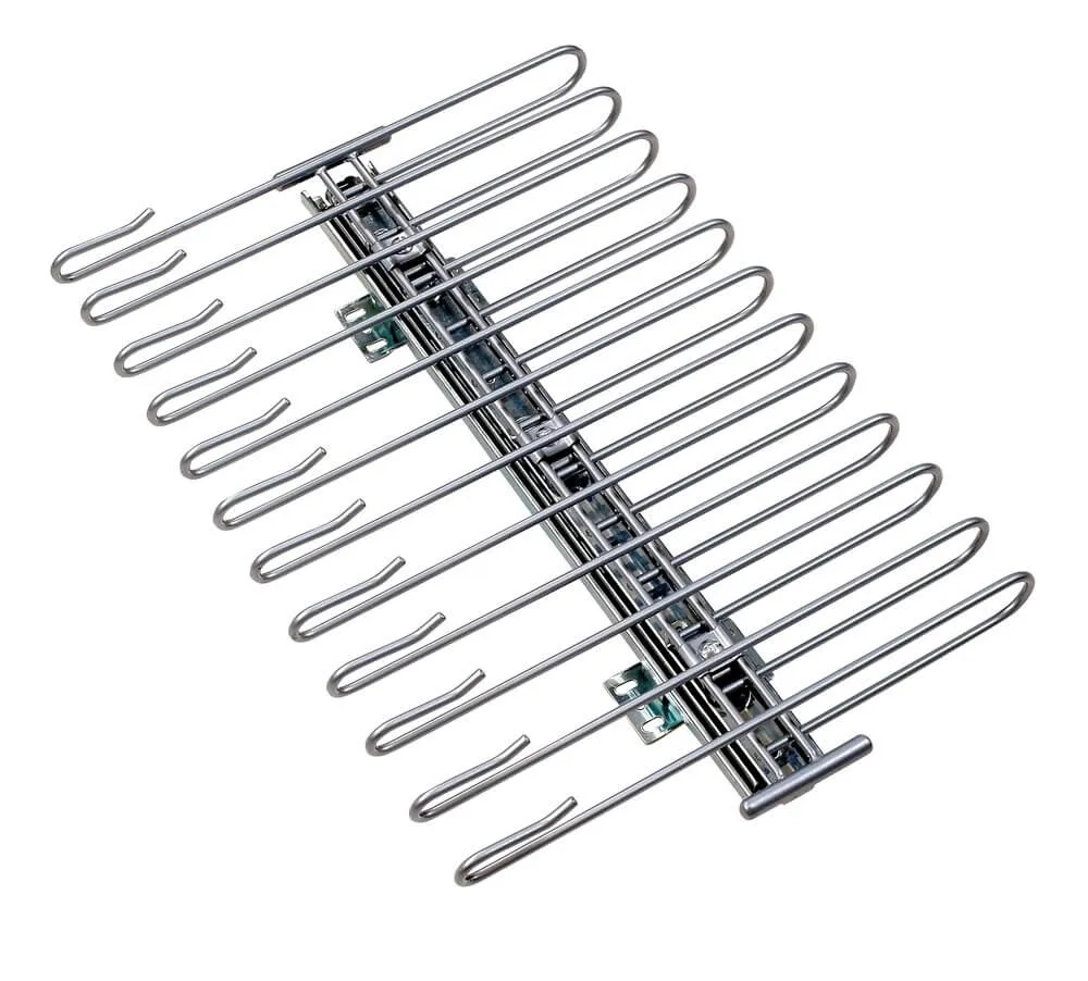 12 Rail Pull Out Wardrobe Pant Rack