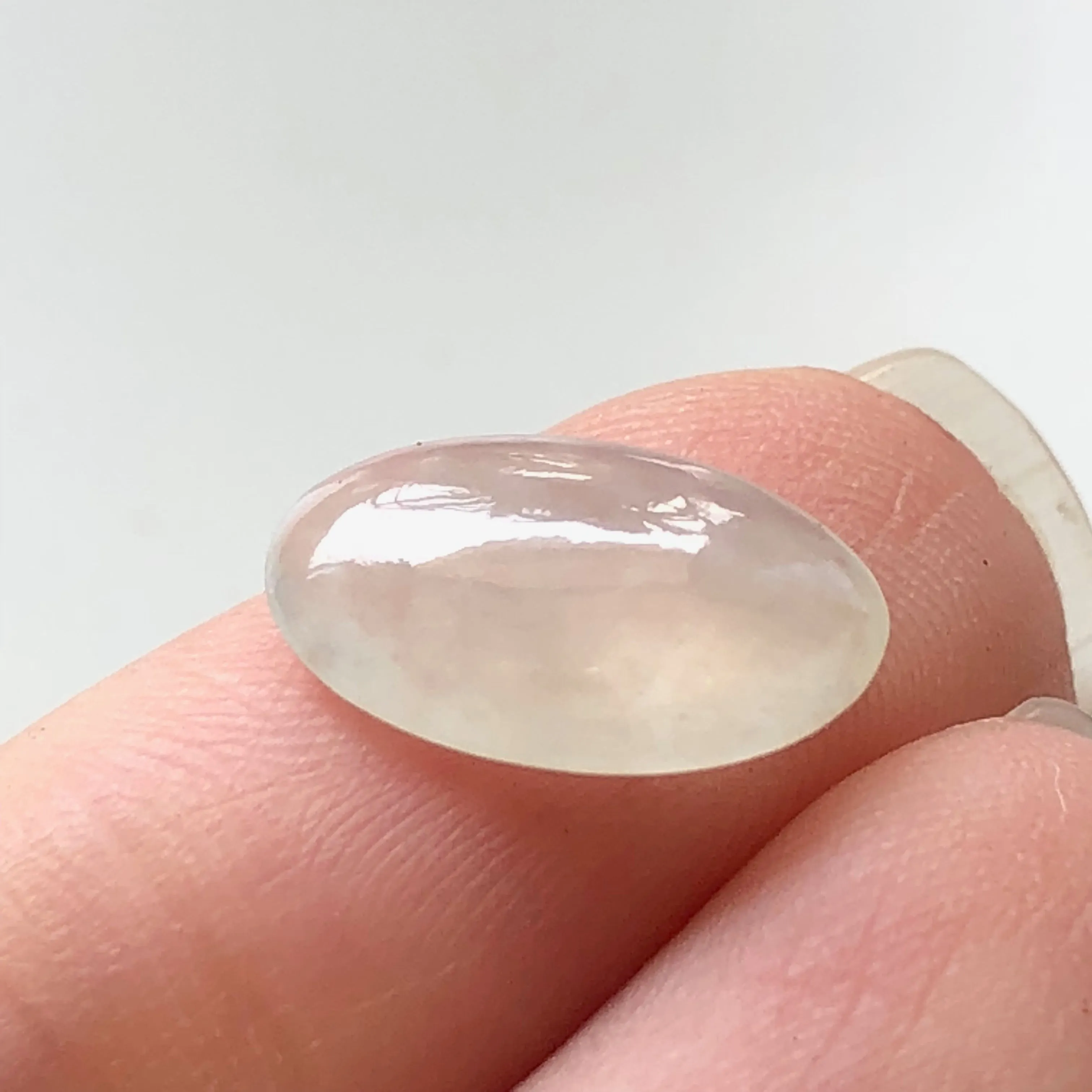 2.90ct Icy A-Grade Natural Jadeite Oval Cabochon Piece No.130051