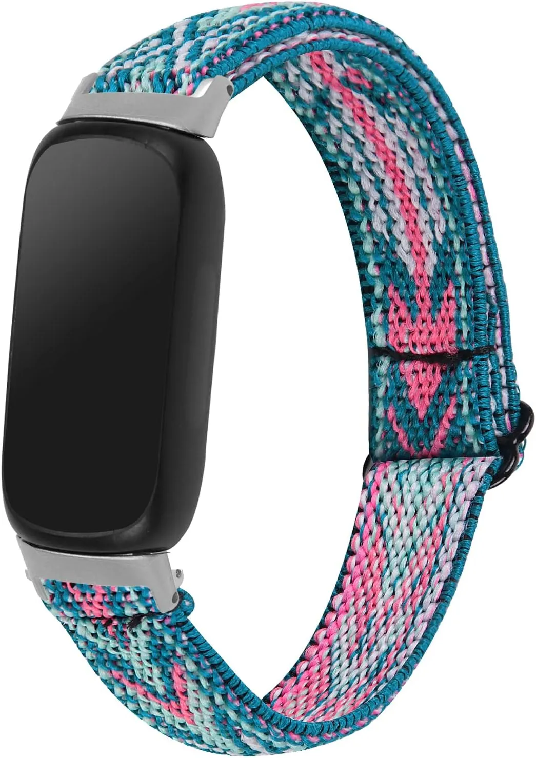 3 Pack Stretch Bands Compatible with Fitbit Inspire 3 Band Nylon Strap Floral Breathable Adjustable Stretchy Loop Wristband Intended for Fitbit Inspire 3