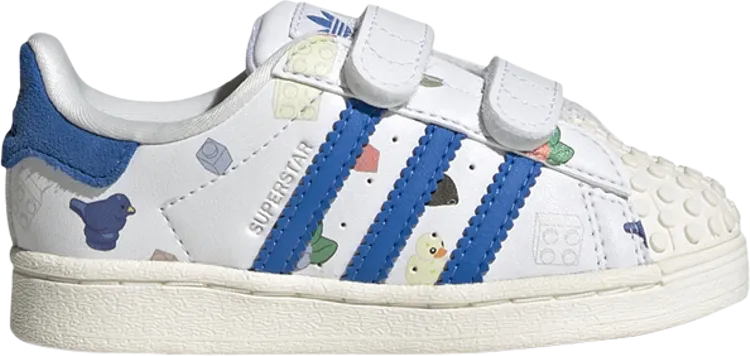 Adidas LEGO x Superstar CF I sneakers, white