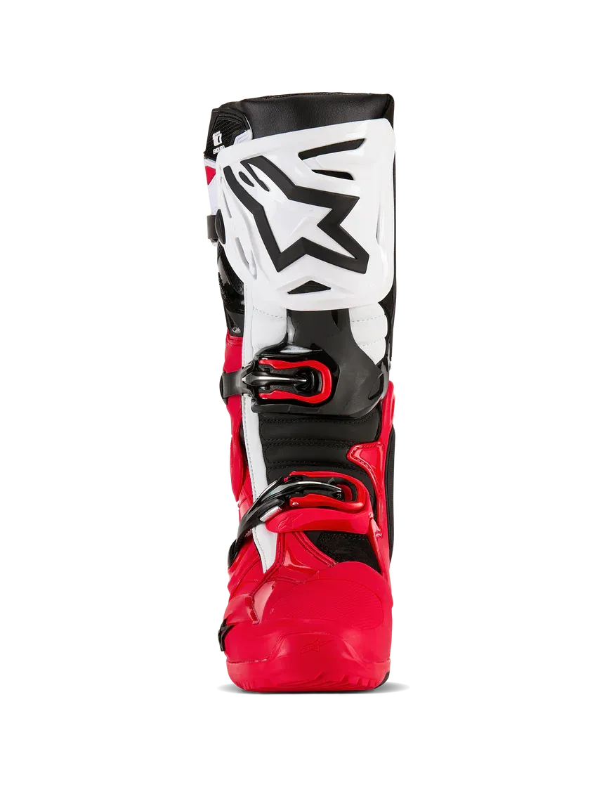 Alpinestars Tech 10 Enduro Boots Bright Red Black White
