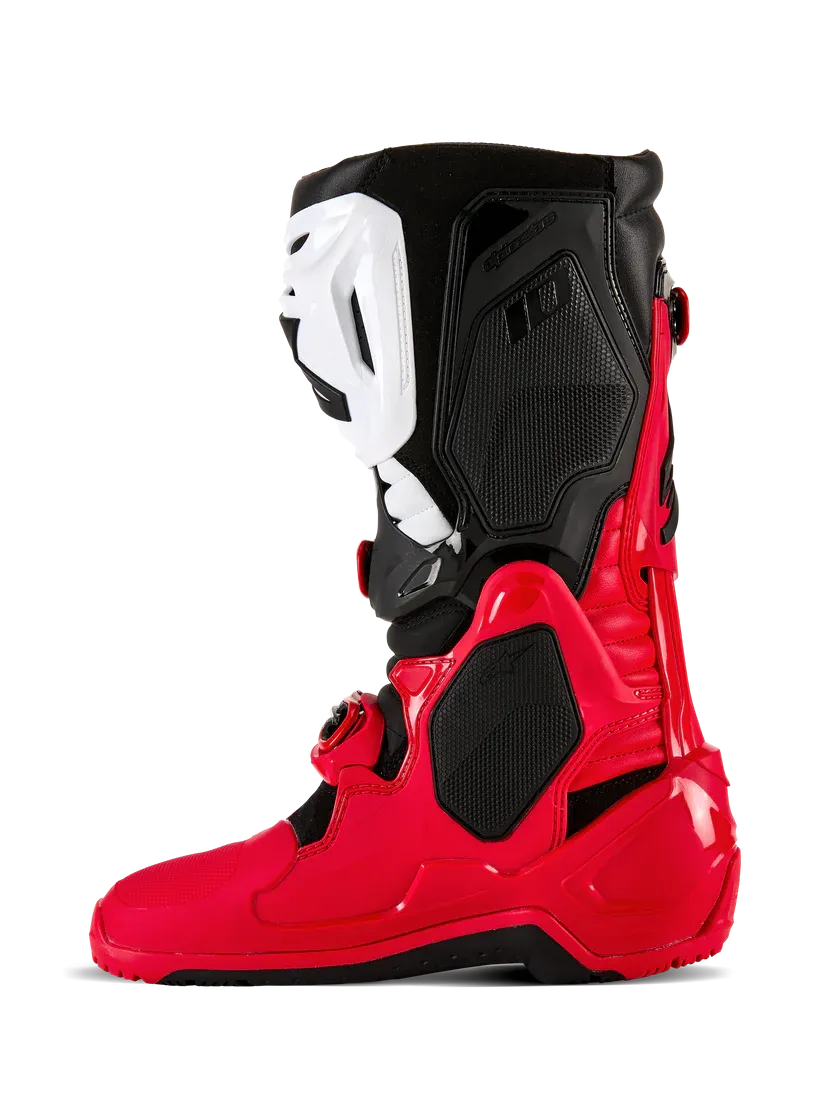 Alpinestars Tech 10 Enduro Boots Bright Red Black White