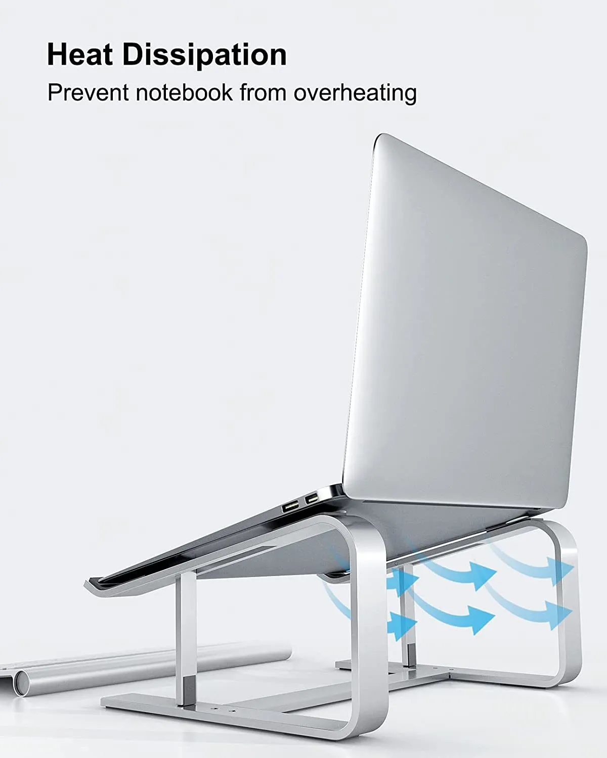 Aluminum Computer Stand for Laptops - Silver
