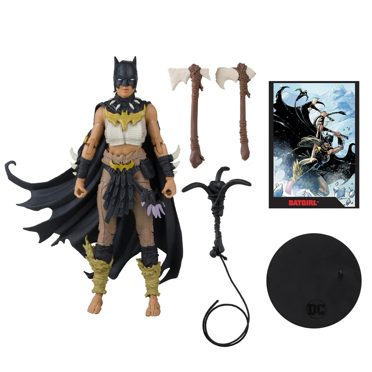 Batgirl w/Batman Fighting the Frozen Comic (Page Punchers) 7" Inch Scale Action Figure - (DC Direct) McFarlane Toys