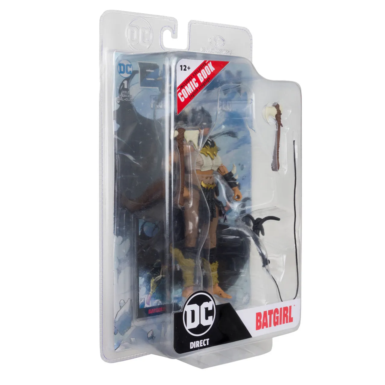 Batgirl w/Batman Fighting the Frozen Comic (Page Punchers) 7" Inch Scale Action Figure - (DC Direct) McFarlane Toys