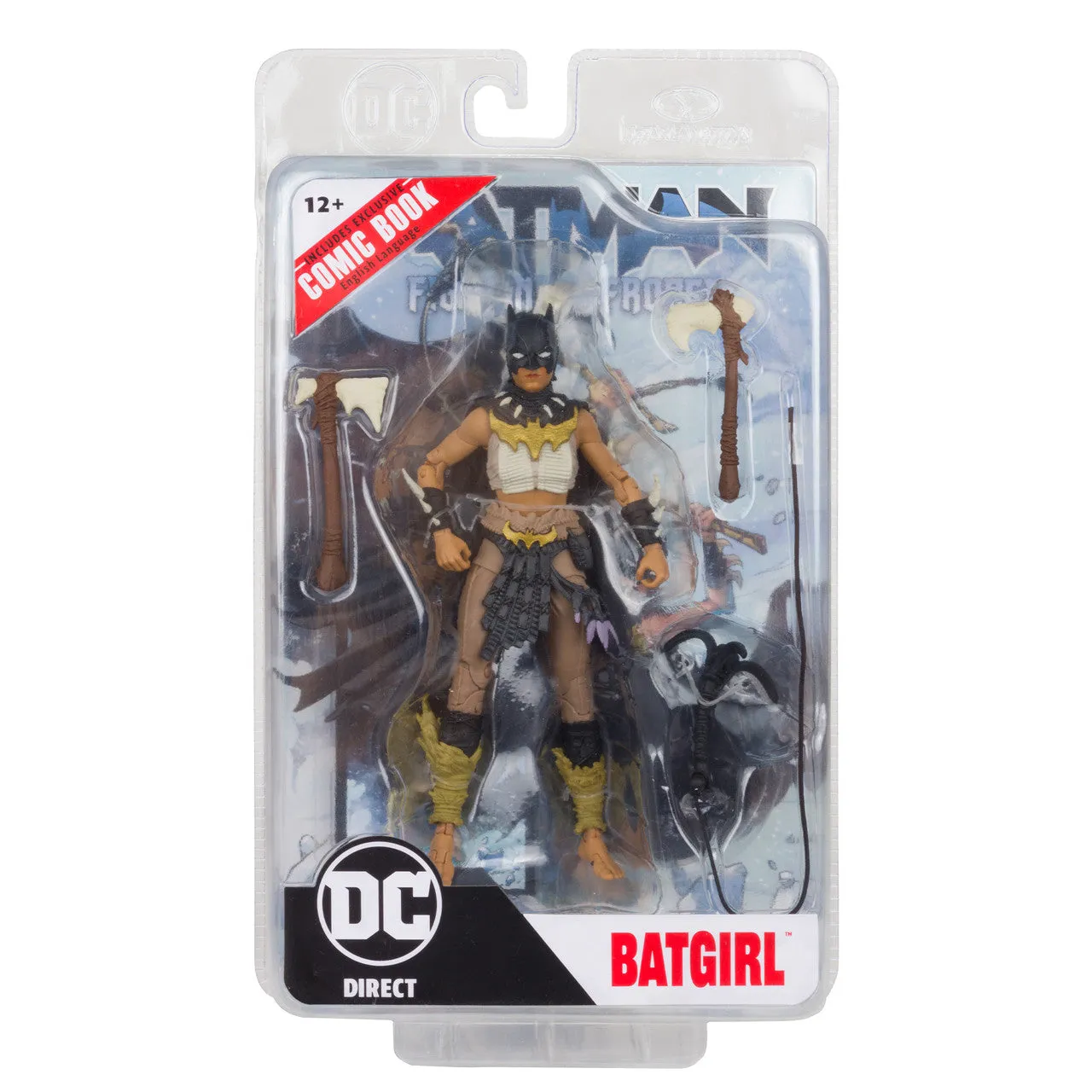 Batgirl w/Batman Fighting the Frozen Comic (Page Punchers) 7" Inch Scale Action Figure - (DC Direct) McFarlane Toys