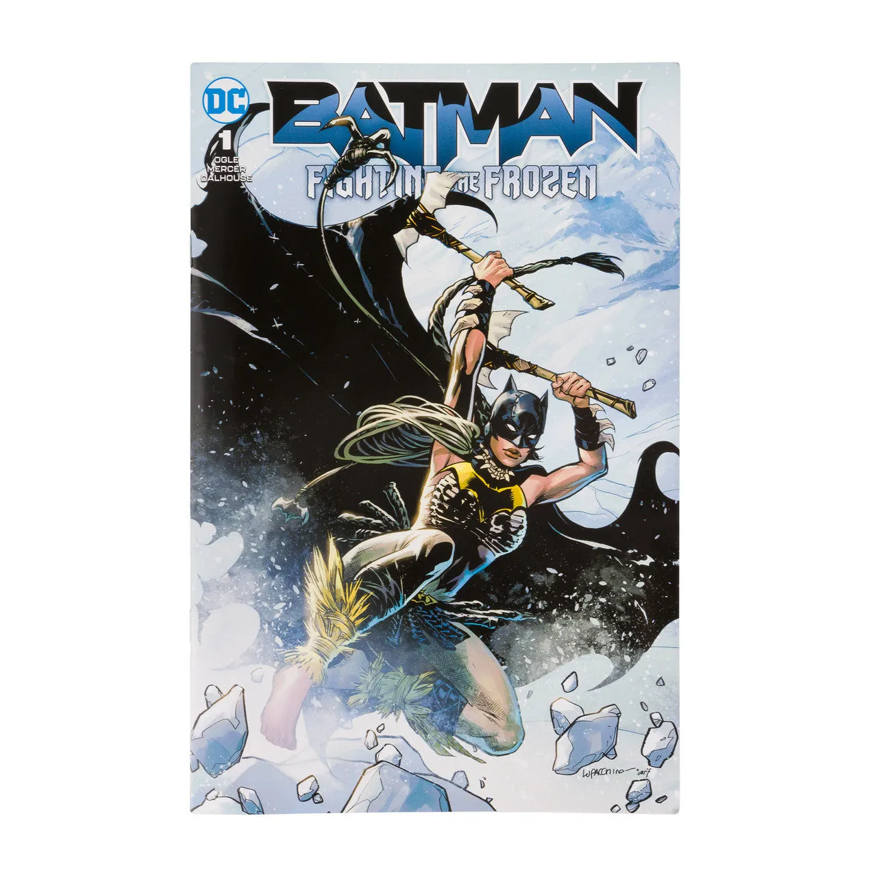 Batgirl w/Batman Fighting the Frozen Comic (Page Punchers) 7" Inch Scale Action Figure - (DC Direct) McFarlane Toys