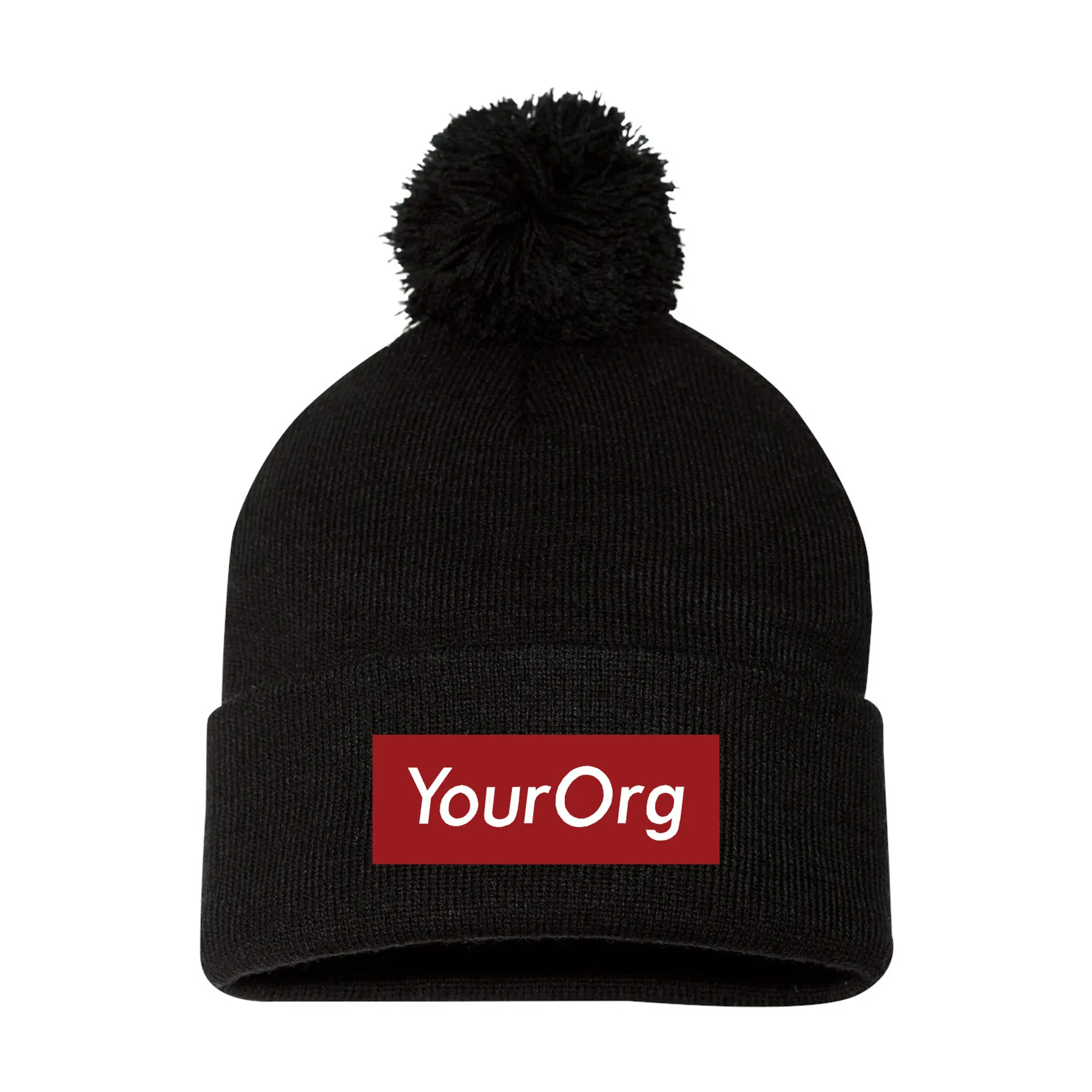 Box Logo - Beanie with Pom Pom