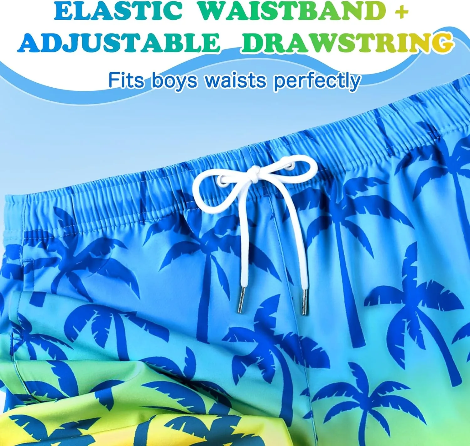 Boys Swim Trunks with Compression Liner Boys Swim Shorts Size 9-10 10-12 14-16 Kids Bathing Suit Swimsuit Swimwear