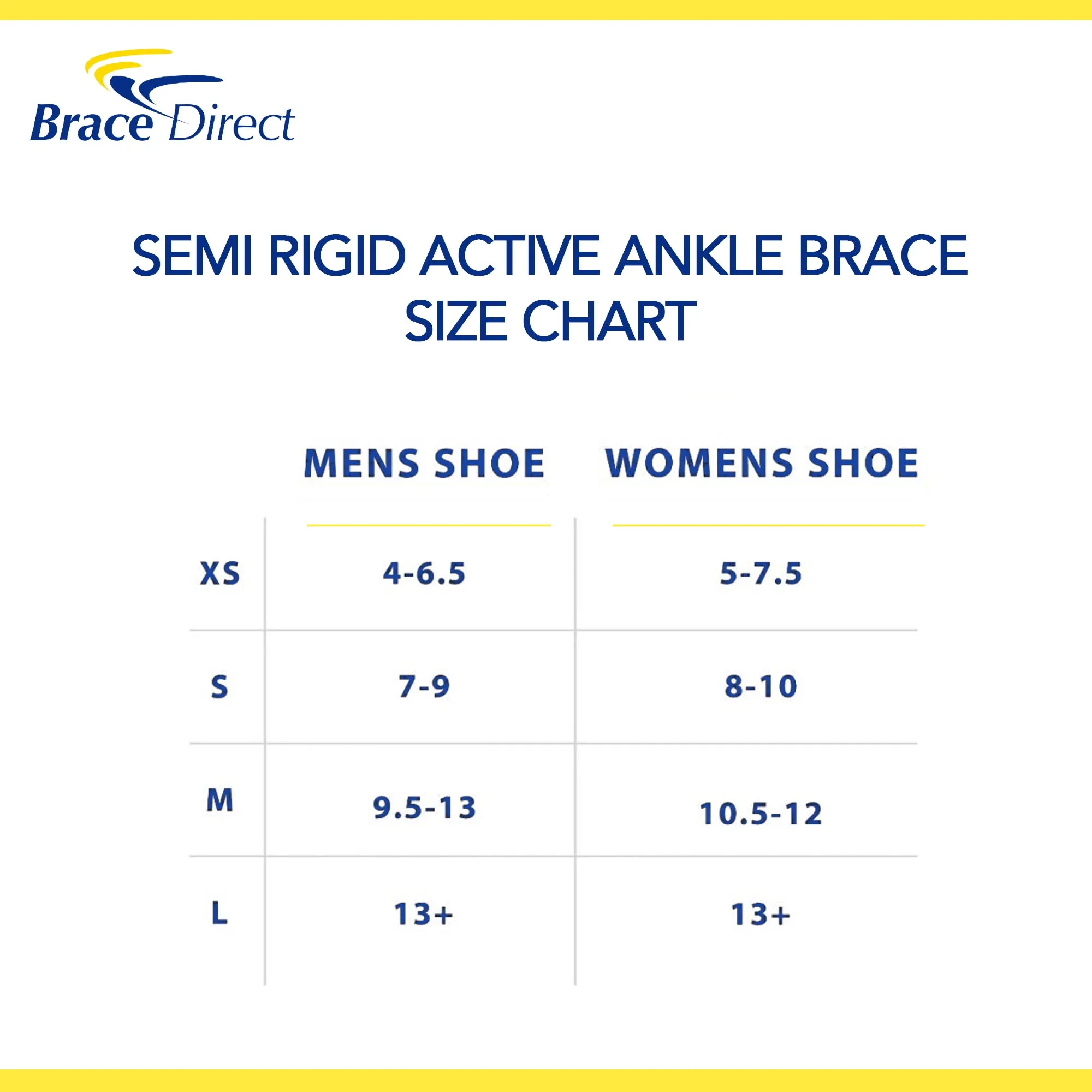 Brace Direct Semi-Rigid Active Ankle Brace
