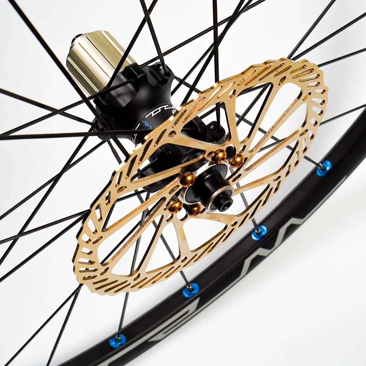 Chooee 160mm 180mm 203mm Bike Disc Brake Rotor 2PCS MTB Disc Rotor For Mountain BikeGold/Colour/Blue