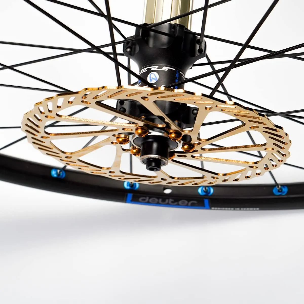 Chooee 160mm 180mm 203mm Bike Disc Brake Rotor 2PCS MTB Disc Rotor For Mountain BikeGold/Colour/Blue