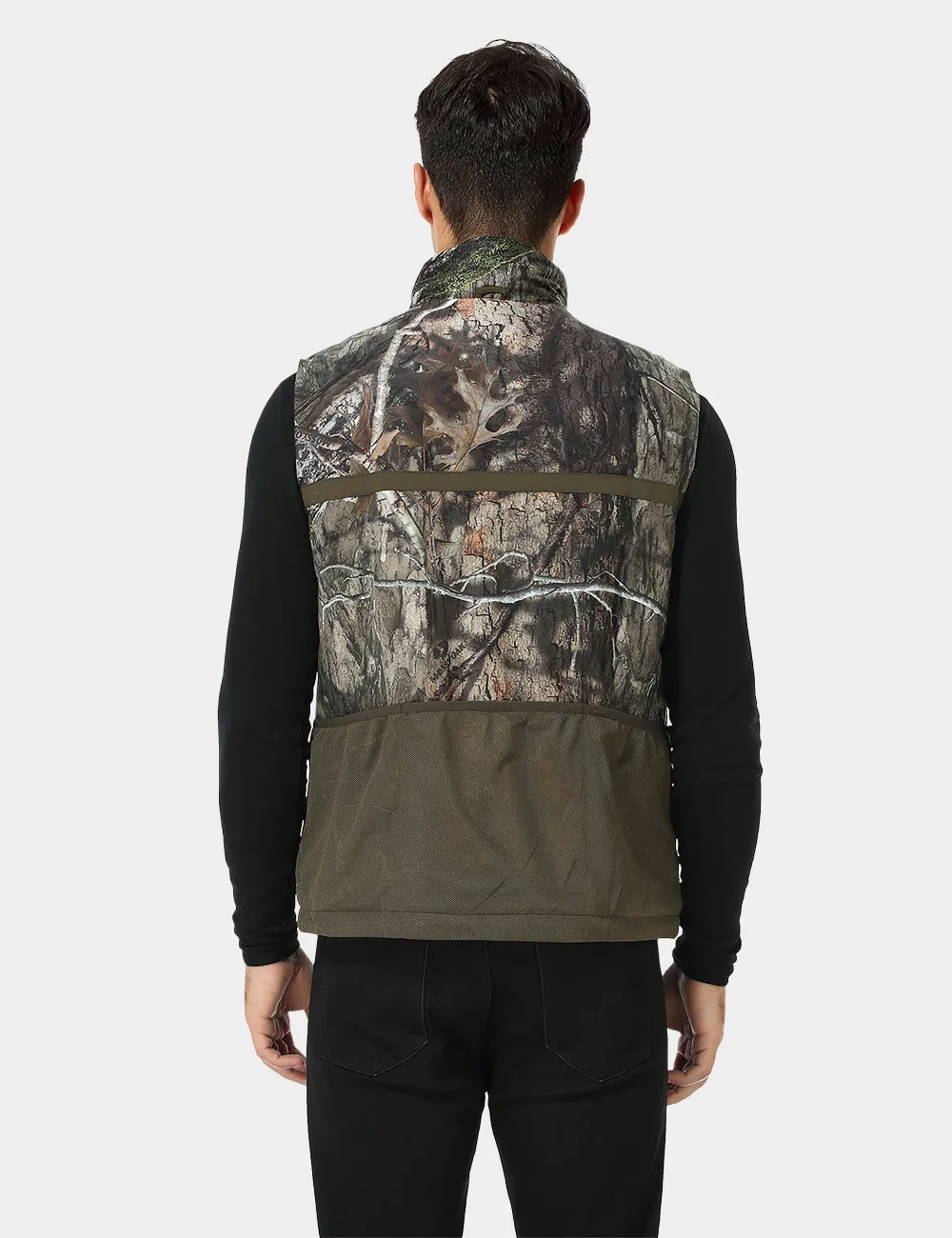 Final Sale - Men's Heated Hunting Vest - Camouflage, Mossy Oak® Country DNA