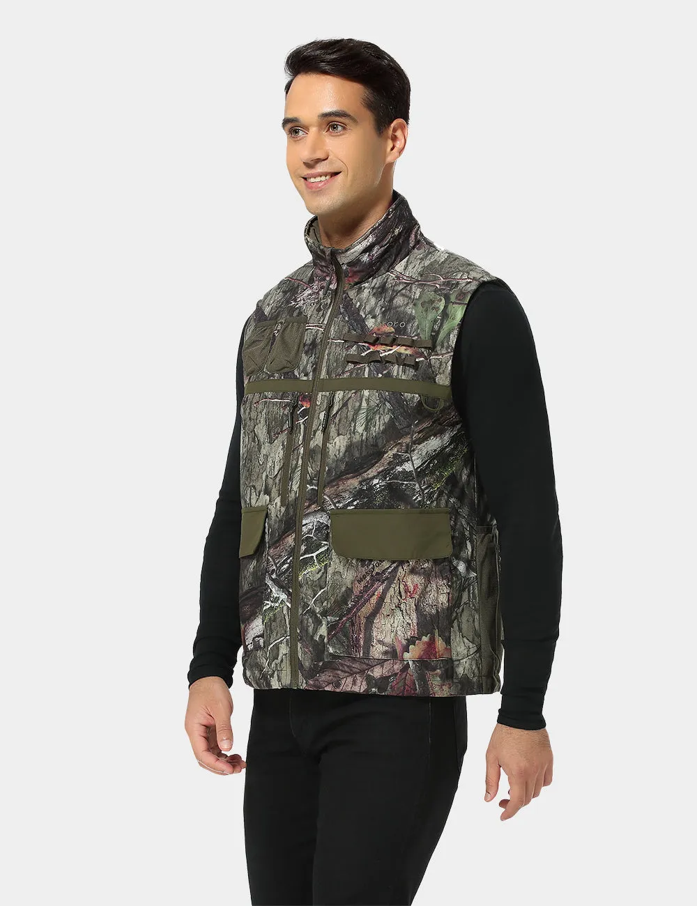 Final Sale - Men's Heated Hunting Vest - Camouflage, Mossy Oak® Country DNA