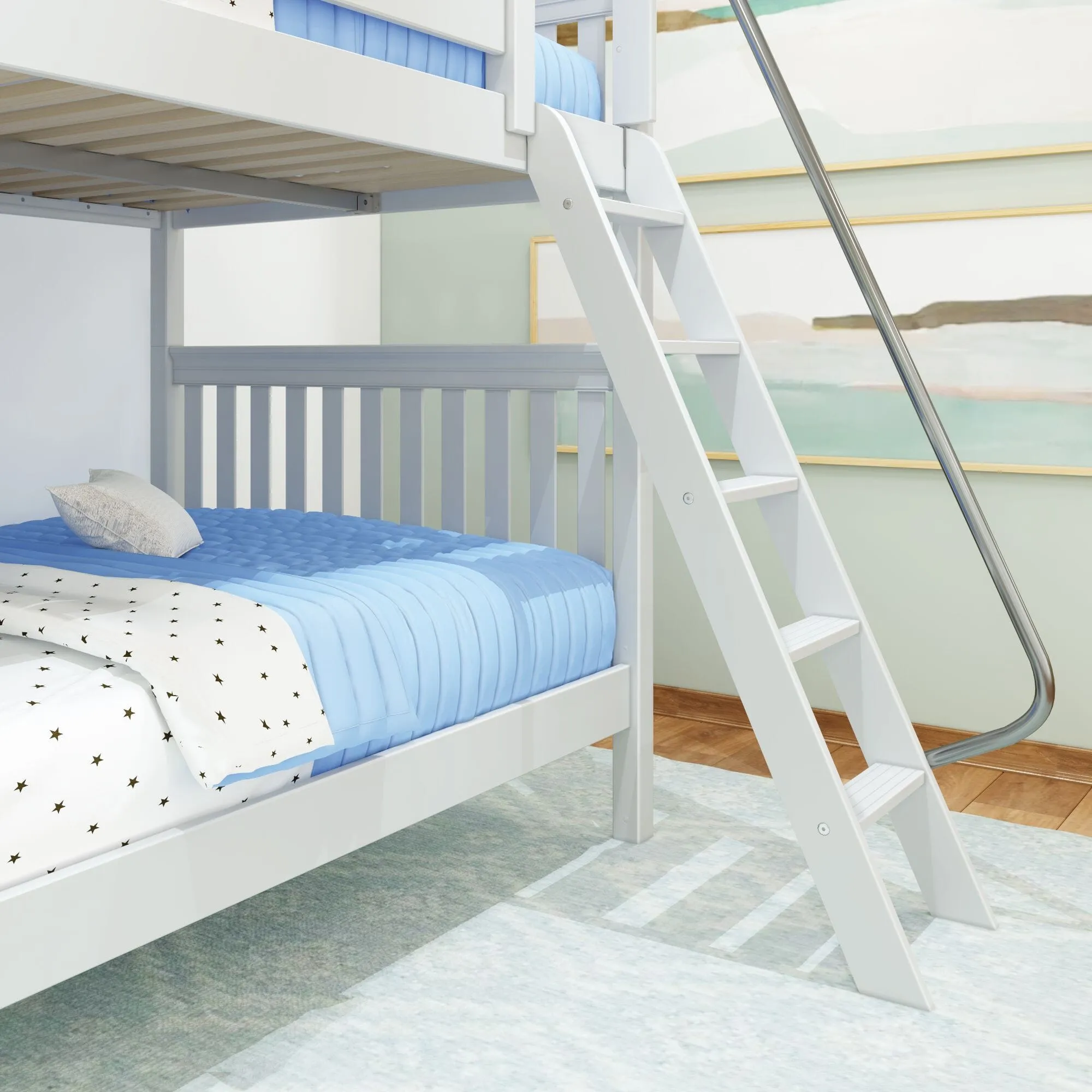 Full High Bunk Bed with Ladder