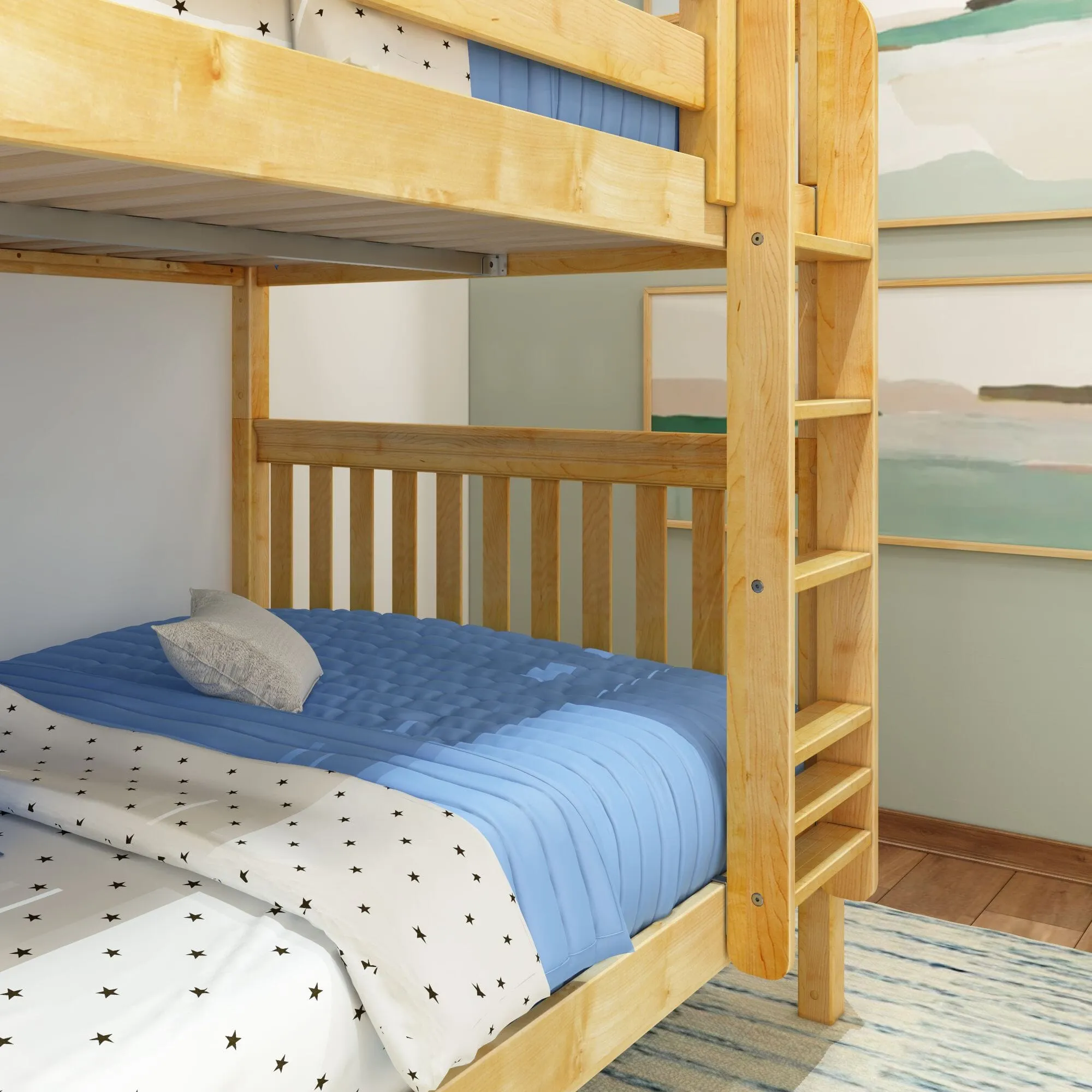 Full High Bunk Bed with Ladder