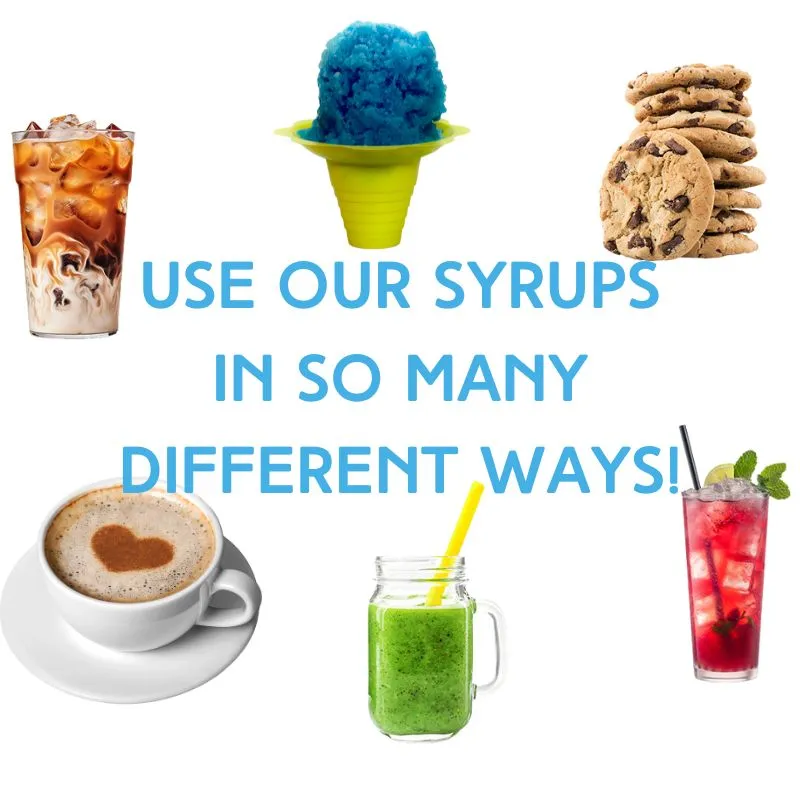 Hypothermias Coconut Dye-FREE Shaved Ice & Snow Cone Syrup | 100% Pure Cane Sugar