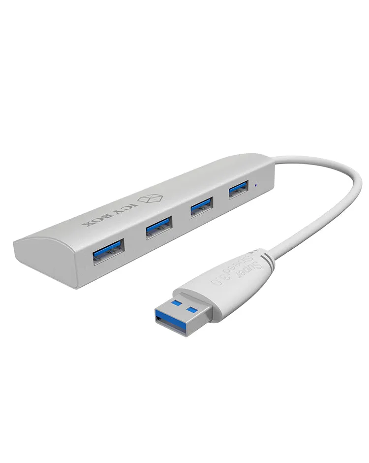 Icy Box 4 Port Hub Ib-Ac6401 - With Usb Type-A Connection
