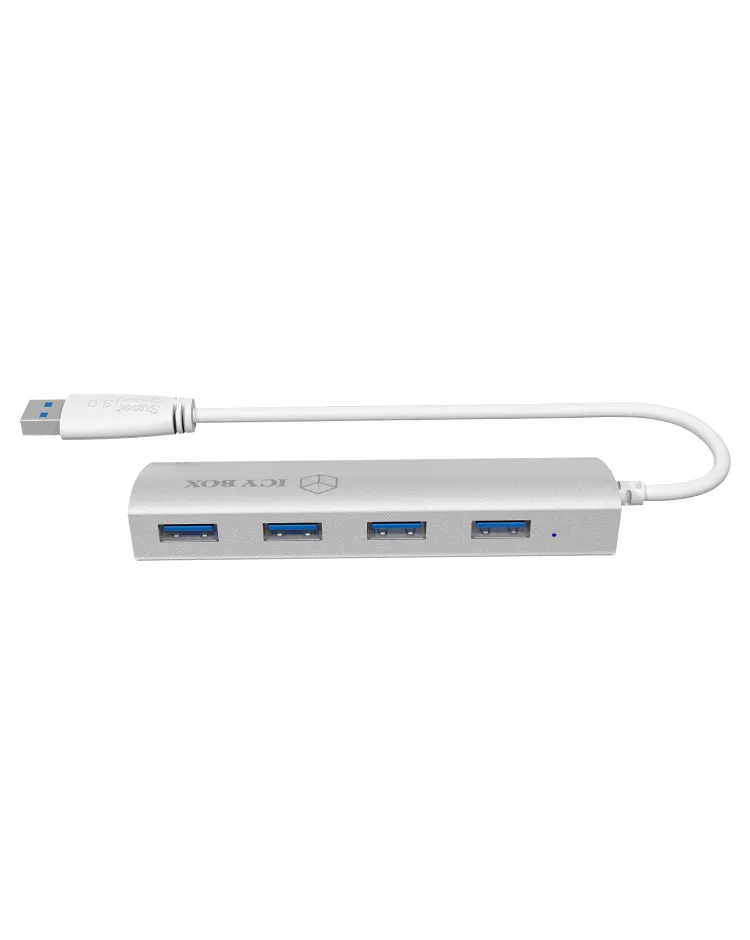Icy Box 4 Port Hub Ib-Ac6401 - With Usb Type-A Connection