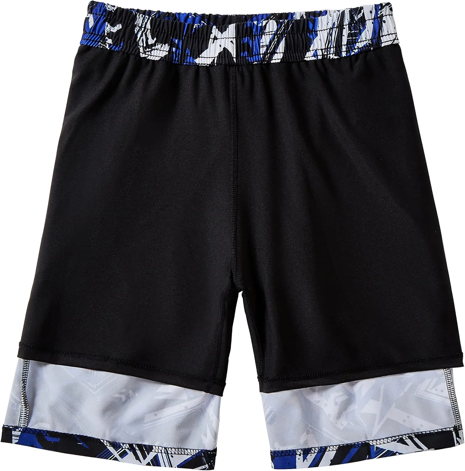 IRELIA Boys Swim Trunks with Boxer Brief Liner Compression Swimming Shorts Quick Dry Swimwear
