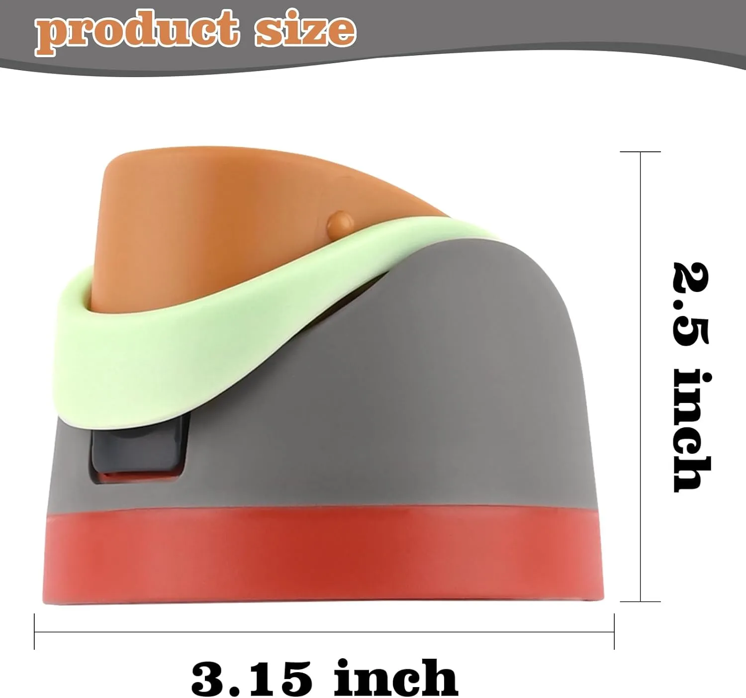 Moukiween Replacement Cap for Owala Freesip Bottle, One Button Water Bottle Top Lid Accessories Compatible with Owala Cup 16oz 24oz 32oz 40oz, BPA-Free, No Water Leakage, Grey Orange