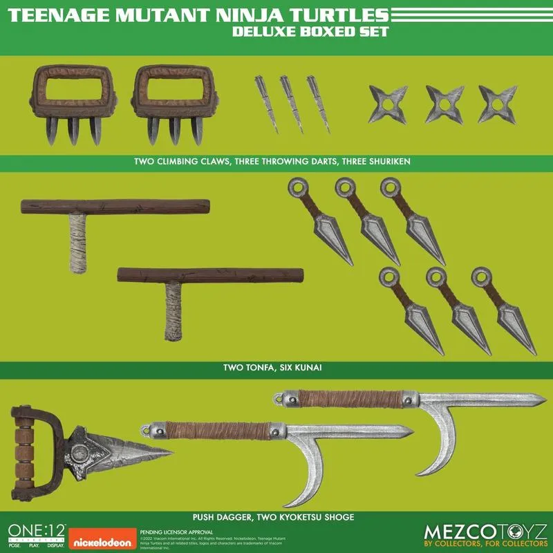 One:12 Collective Teenage Mutant Ninja Turtles Deluxe Boxed Action Figure Set