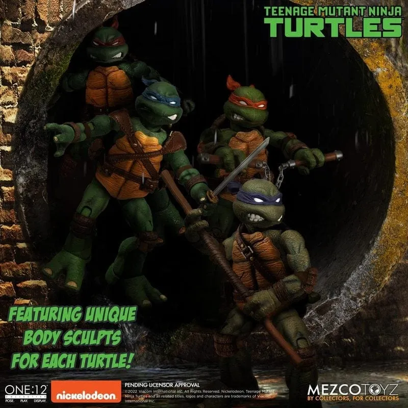 One:12 Collective Teenage Mutant Ninja Turtles Deluxe Boxed Action Figure Set