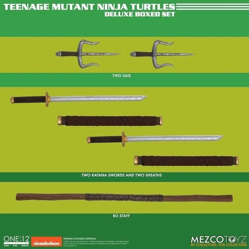 One:12 Collective Teenage Mutant Ninja Turtles Deluxe Boxed Action Figure Set