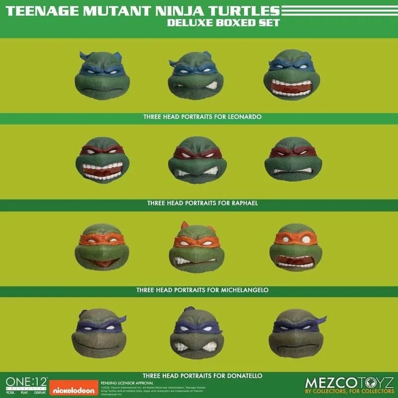 One:12 Collective Teenage Mutant Ninja Turtles Deluxe Boxed Action Figure Set