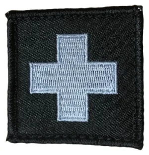 Patch Medic Cross Grey/Black 50mm x 50mm