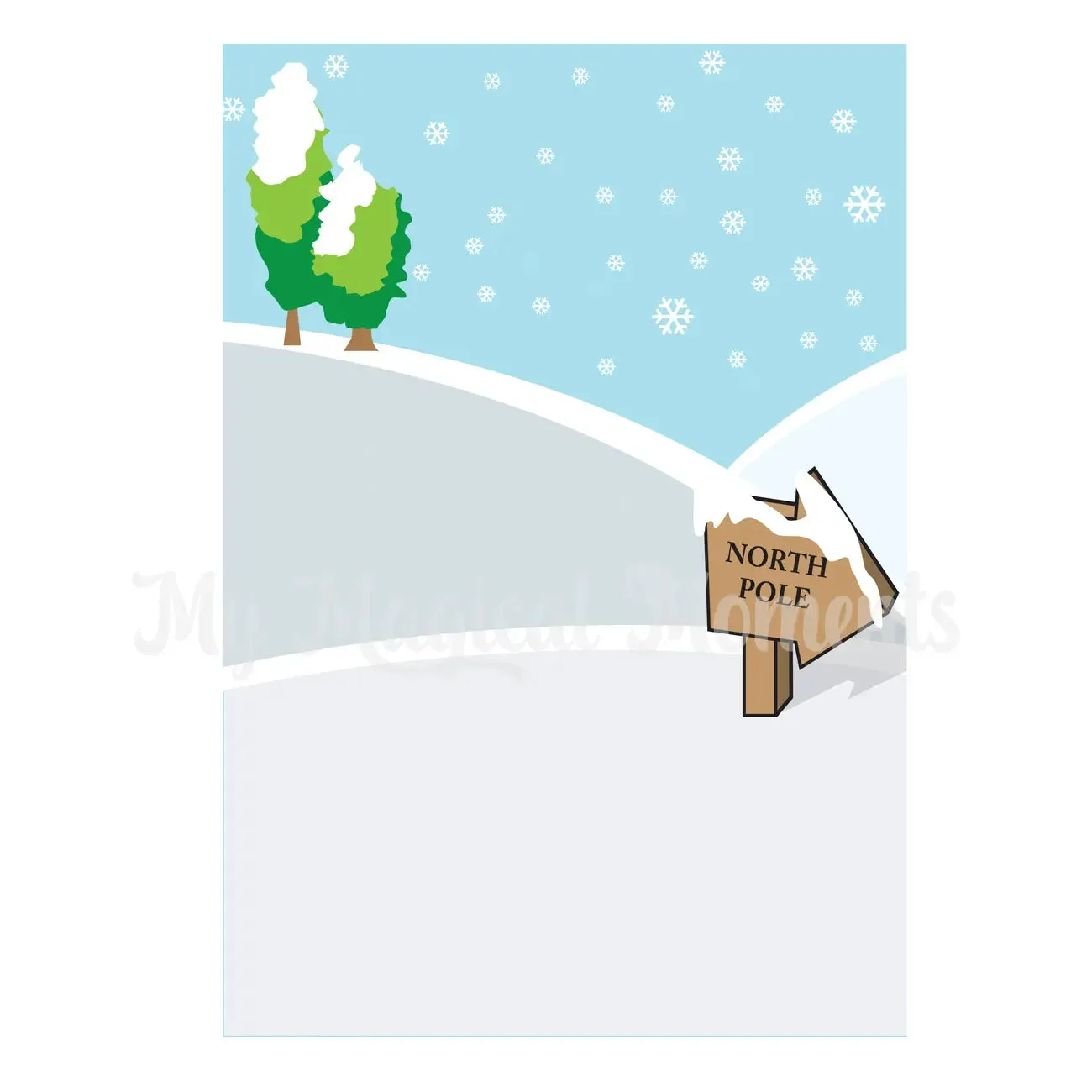 Snow Background Scene