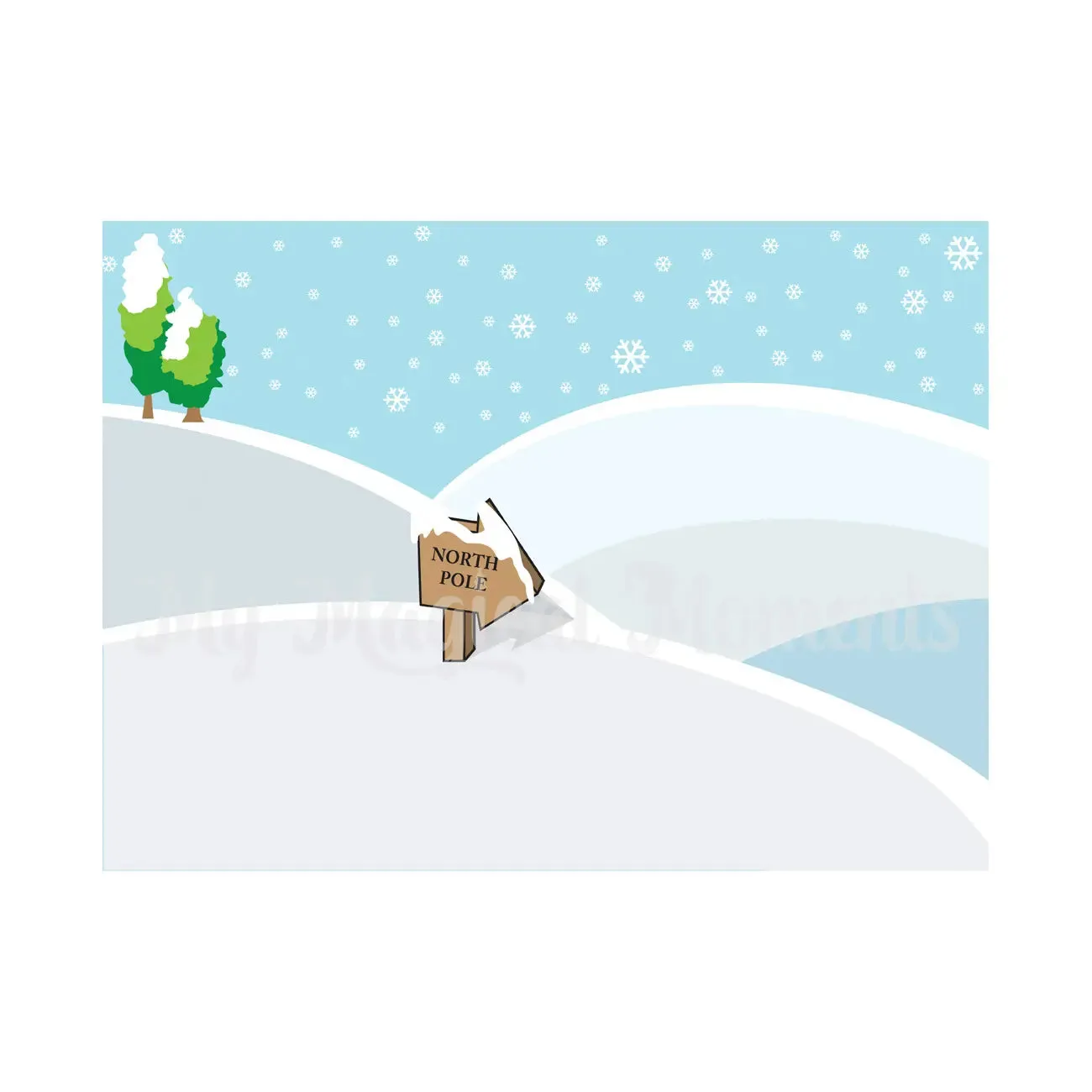 Snow Background Scene
