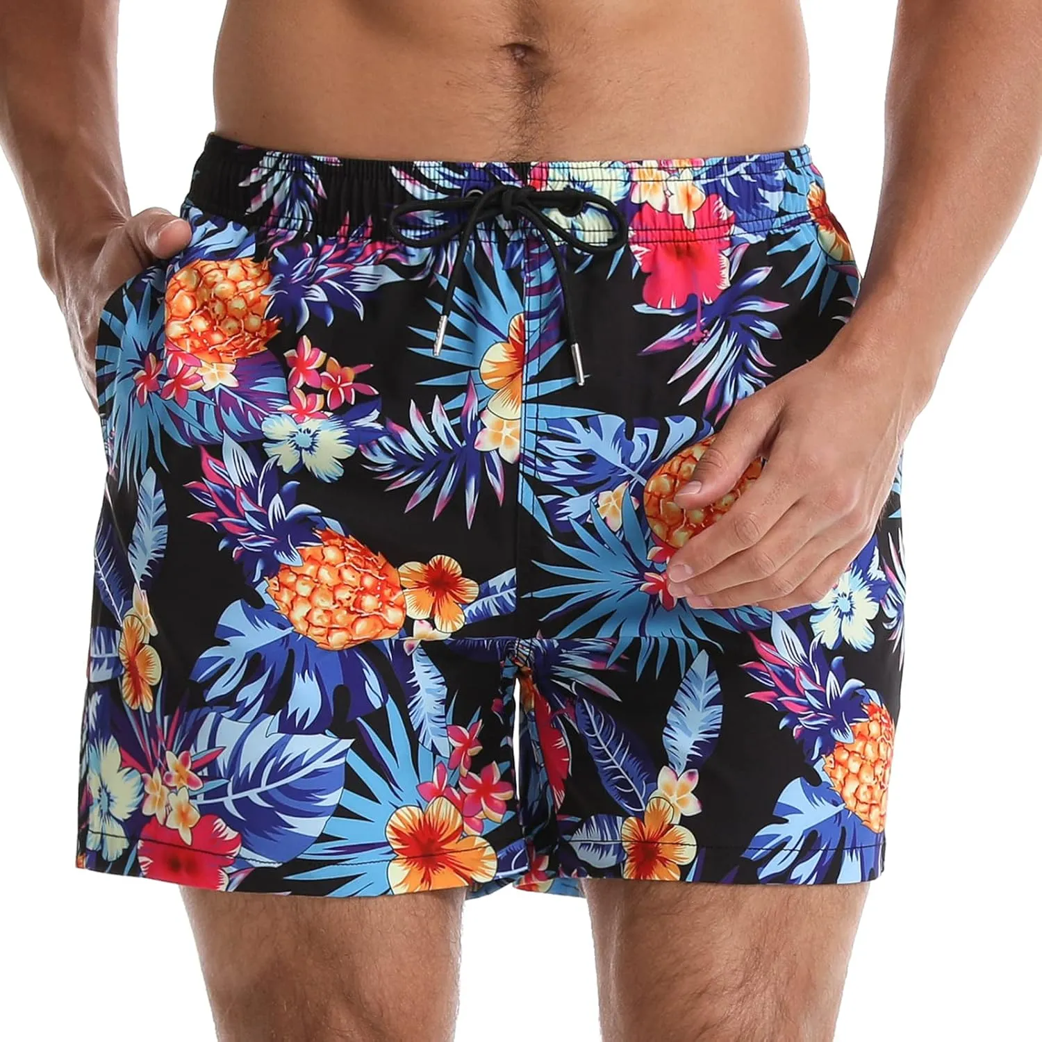 Surenow Mens Swimming Trunks Quick Dry Swim Shorts with Mesh Lining Funny Swimwear Bathing Suits Beach Shorts