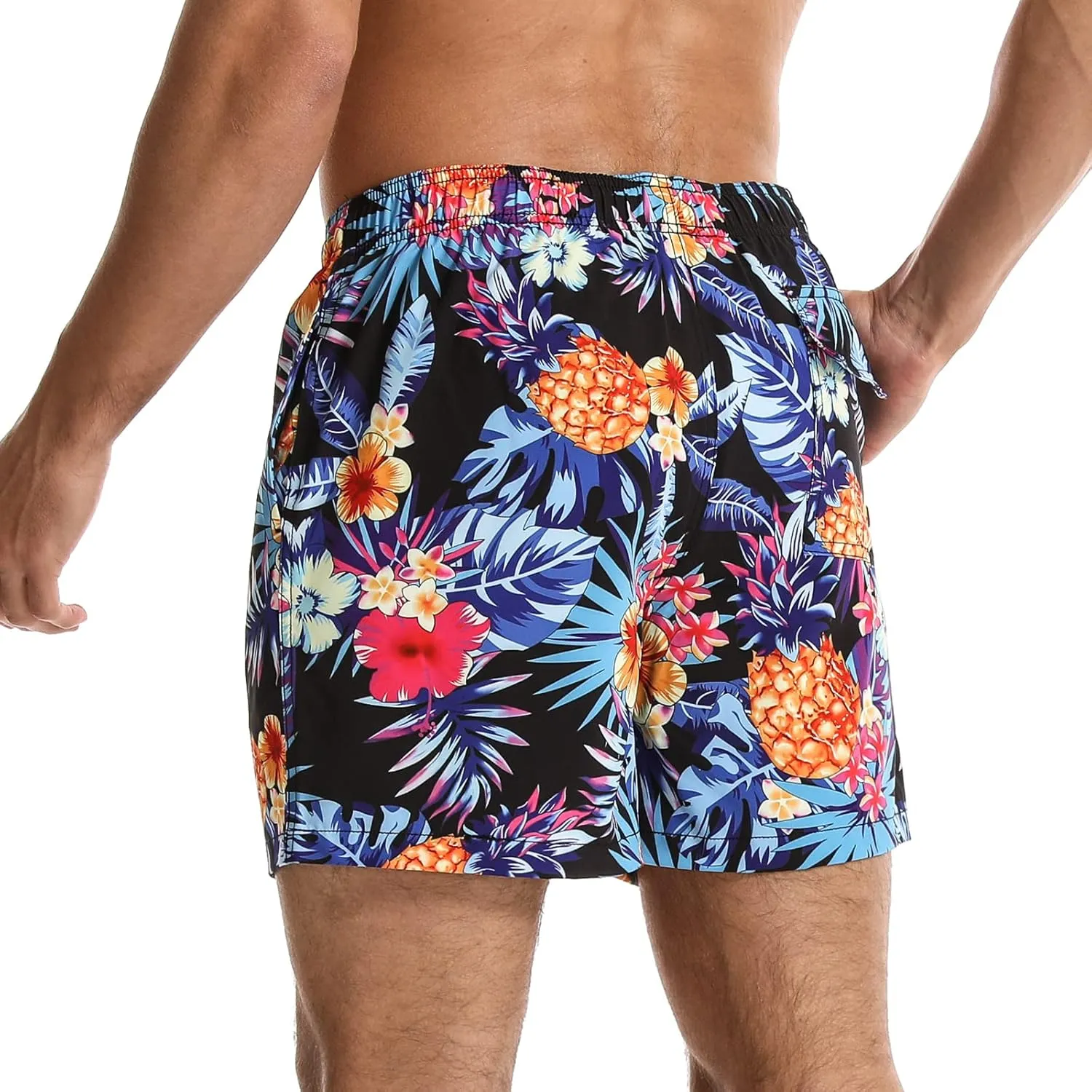 Surenow Mens Swimming Trunks Quick Dry Swim Shorts with Mesh Lining Funny Swimwear Bathing Suits Beach Shorts