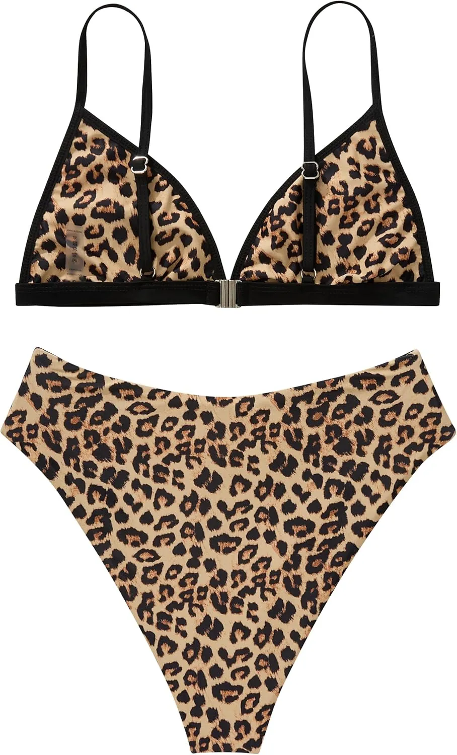 SUUKSESS Women Triangle High Cut Bikini Sets Sexy High Waisted 2 Piece Swimsuit