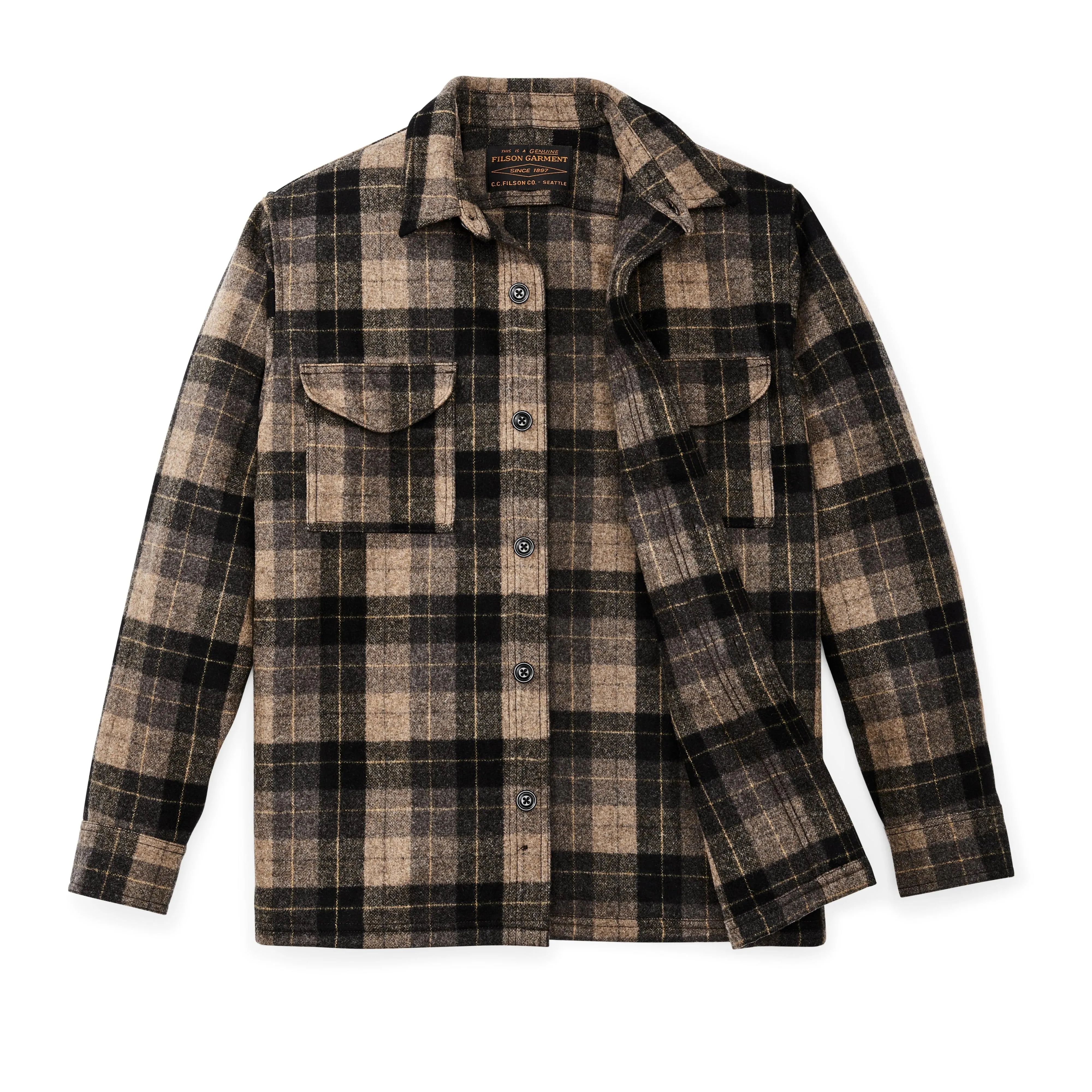 Wool Jac Shirt- Oat / Brown / Heather / Multi Plaid